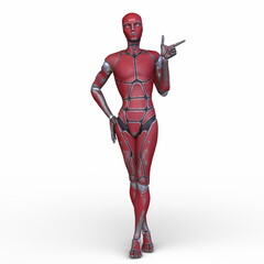 Fototapeta premium ロボット 3DCGレンダリング