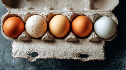 dozen eggs stored in carrier on flat surface
