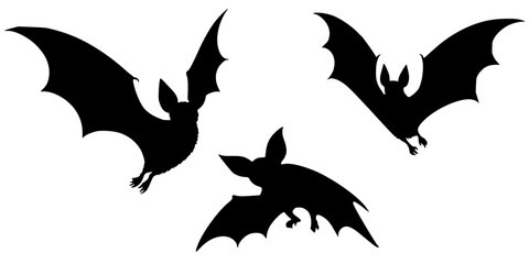 bat vector set, bat vector illustration