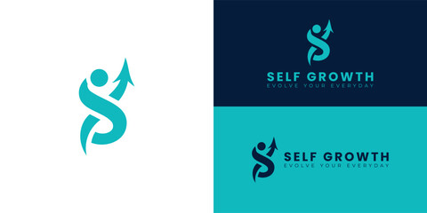 This logo represents a self-improvement series, featuring a stylized S intertwined with an upward arrow, which symbolizes personal growth, progress, and the journey toward positive change in life.