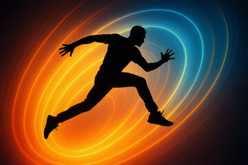 Naklejka premium Sprint of Light