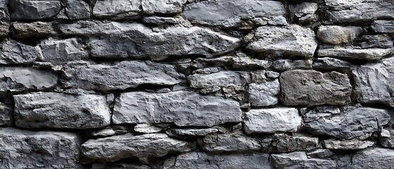 textured gray rock wall closeup
