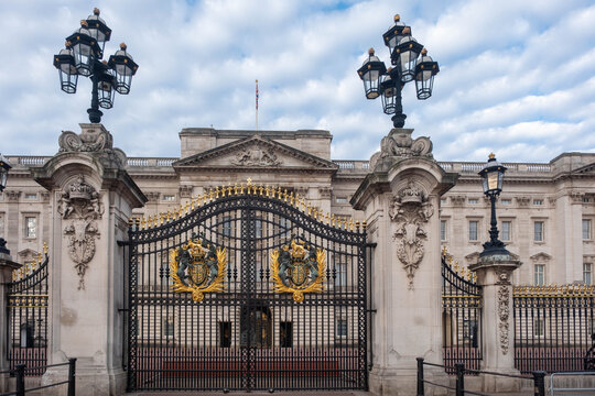Scenes Around Buckingham Palace in London England