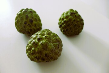 three custard apples