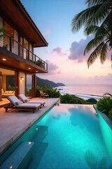 Luxury villa with private pool, stunning ocean views, and lush tropical gardens Perfect for a relaxing getaway Enjoy breathtaking sunsets and outdoor living , outdoor, ibiza