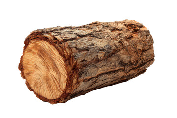 Isolated Tree Log Snag on Transparent Background