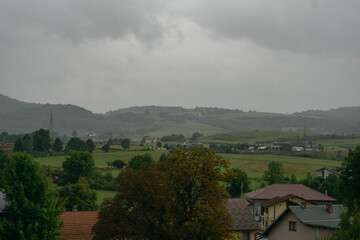 View of Brinje, Croatia from the Castle hill