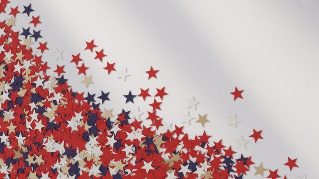 Patriotic background with red, white, and blue stars, perfect for celebrating american holidays and showing support for the usa