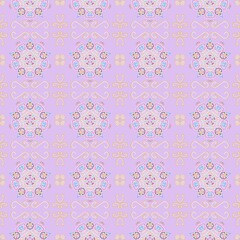 Thai traditional pattern with a modern twist of soft pastel colors. Creates a gentle, calming feel, perfect for decor or packaging.