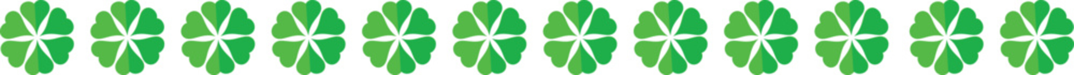 Decorative green floral pattern Border Vector Design