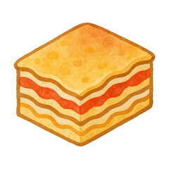 PNG Delicious layered cake illustration.