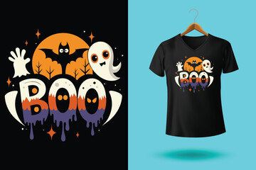 Happy Halloween t-shirt design, Halloween t-shirt, custom and vector typography t shirt design for halloween lover.
