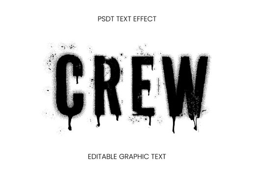 Drip Spray Text Effect