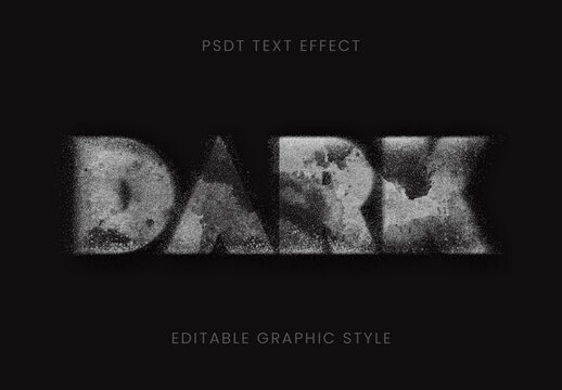 Grunge Dust Text Effect