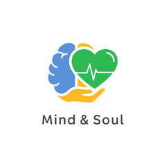 A vibrant logo symbolizing the connection between mind and soul, promoting holistic wellness.