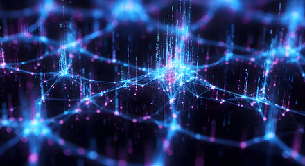 Abstract Digital Network Connection Background