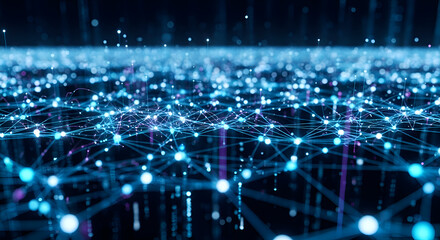 Abstract Technology Background with Connected Dots