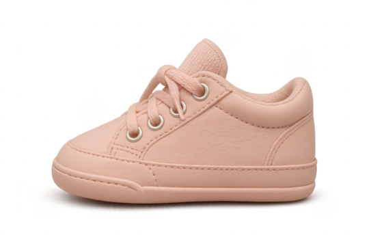 Pink baby shoe isolated on transparent background