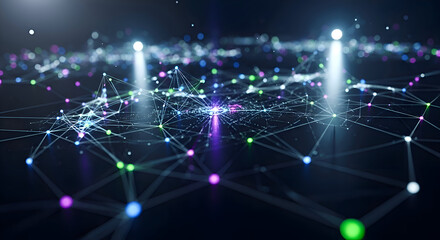 Digital Network Connection Technology Background