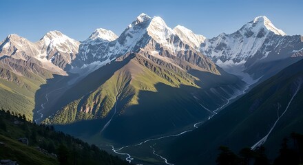 Obraz premium swiss alps landscape