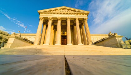 Obraz premium The United States Supreme Court Building with a classic architectural design