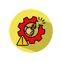 Workflow Disruption lineal color icon