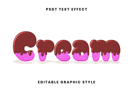 Chocolate Drip Ice Cream Text Effect