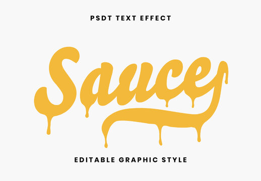 Yellow Flat Melting Font Dripping Fluid Text Effect