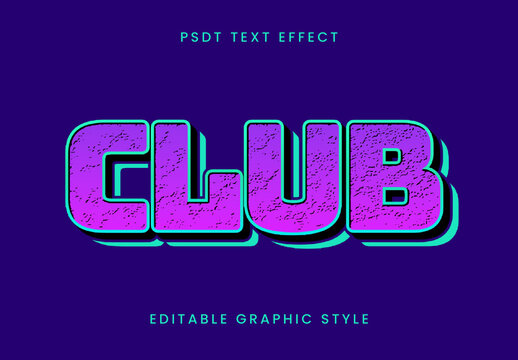 Purple And Cyan Vaporwave Bold Font Grunge 3D Text Effect