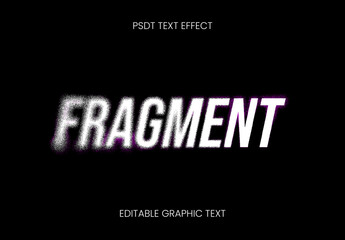 White Dissolving Text Effect Distorted Noise Font