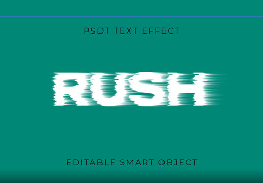 White Speed Font Rush Motion Fast Text Effect