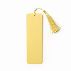 3d render of gold graduation cap on white background with copy space