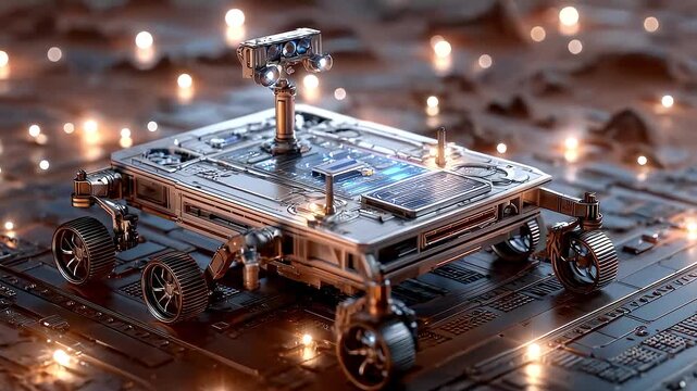 Future Technology Mars Rover Exploring the Unknown