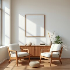 Mid-Century Modern Living Room Interior