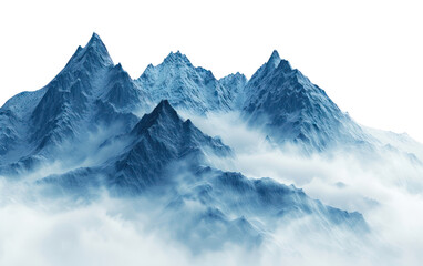 PNG Mountains in fog mountain scenery nature.