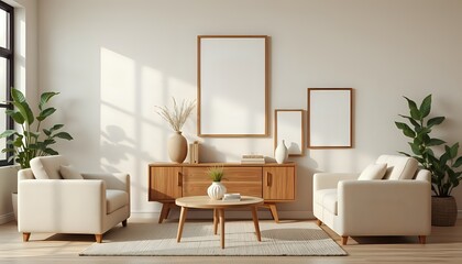 Modern Living Room Interior Design with Natural Light