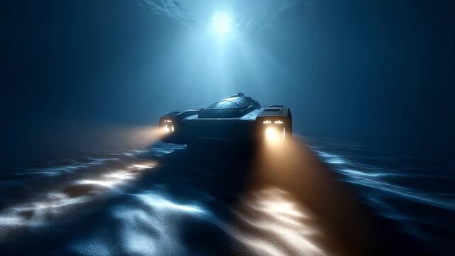 Deep Sea Submersible Exploring Unknown Territory