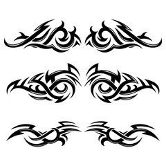 Tattoos Hand drawn tribal tattoo border Element1
