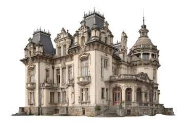 Fototapeta premium Ornate Historic Palace on Transparent Background