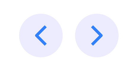 A collection of blue arrow icons pointing to the right and left with a transparent background