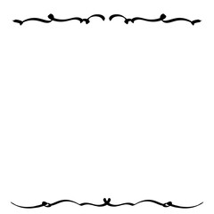 It is a letter frame drawn with lines.