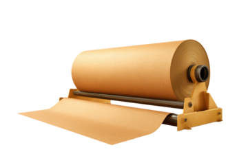 Kraft Paper Roll on Dispenser for Industrial Packaging