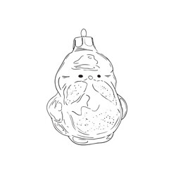 A Cute Decorative Figure Crafted in a Charming Transparent Style Perfect for Any Space