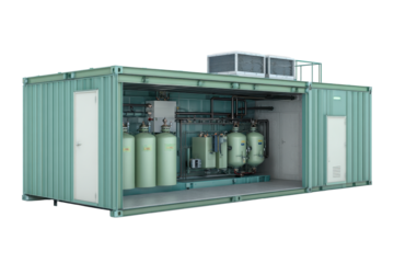 Containerized Passive Water Treatment System Unit
