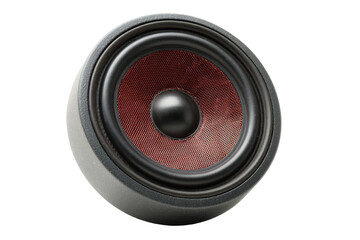 Red-Coned PC Speaker on Transparent Background