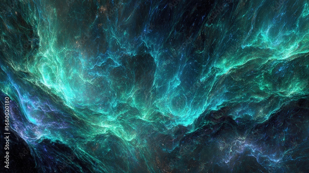 Canvas Prints abstract colorful space nebula