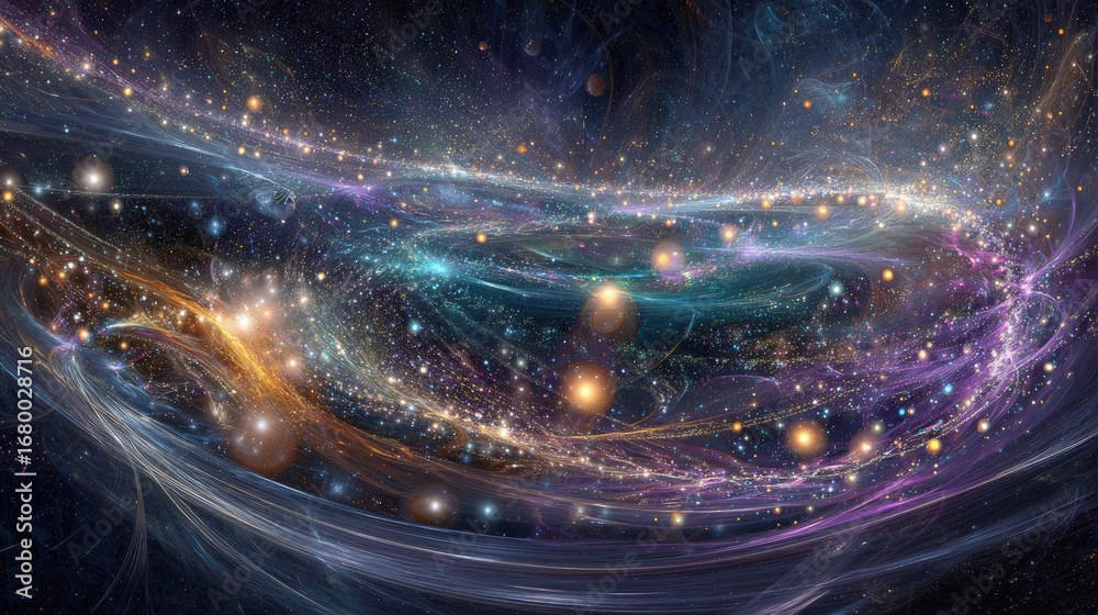 Canvas Prints abstract colorful galaxy nebula in space