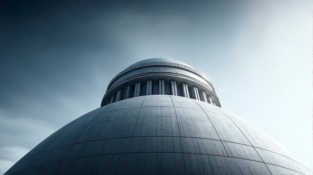 Futuristic Architecture Dome Low Angle View