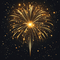 vector illustration of a fireworks