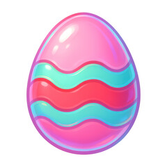 PNG Colorful Easter egg illustration.